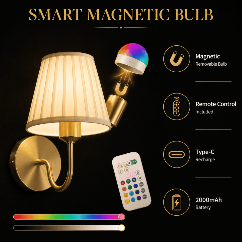 GildGlow magnetic bulb and remote control