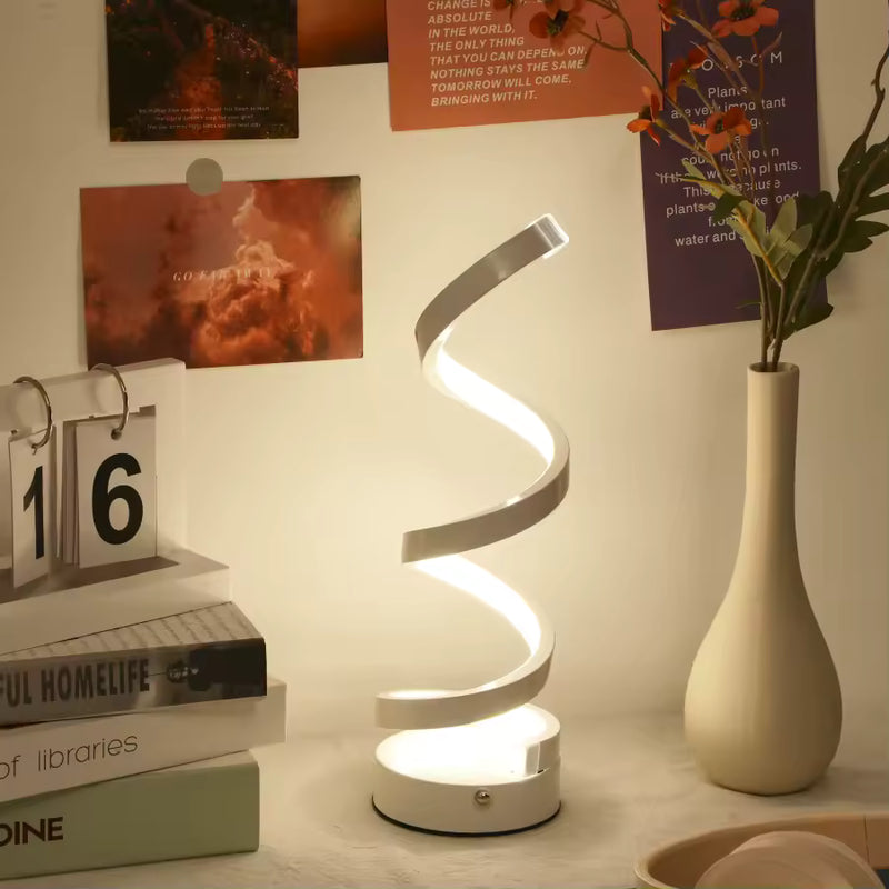 LumiNest cordless lamp on a nightstand