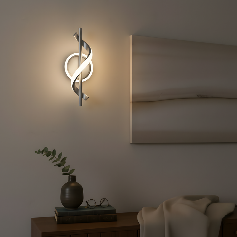 Axis Wall Light beside a bed