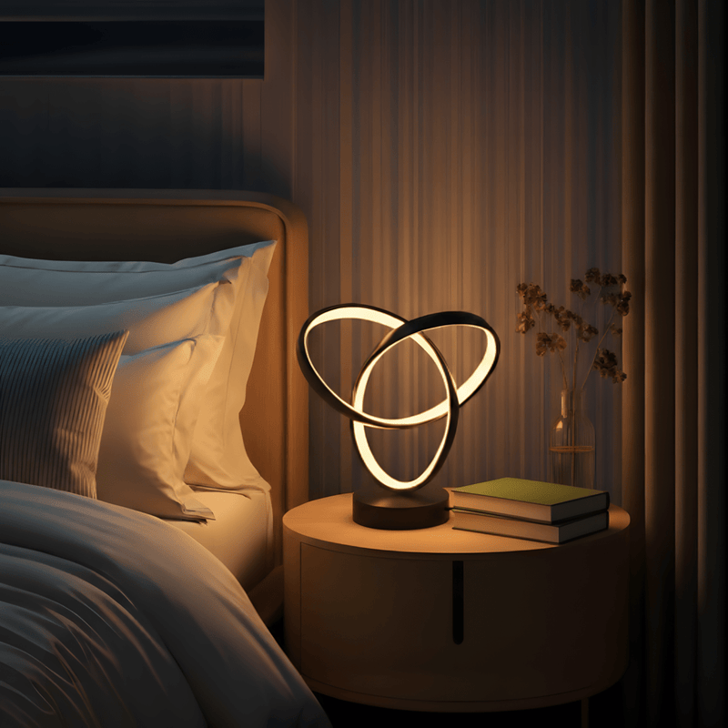 Aura Desk Lamp golden and black finishes