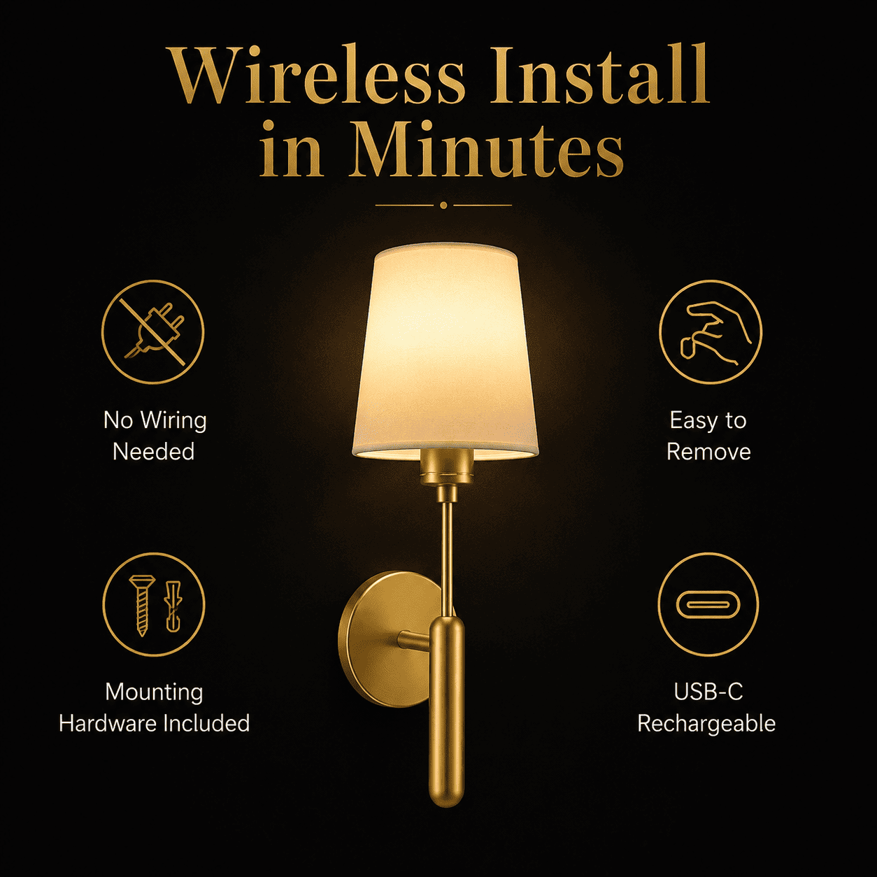 LumaSconce™ Cordless Wall Sconce