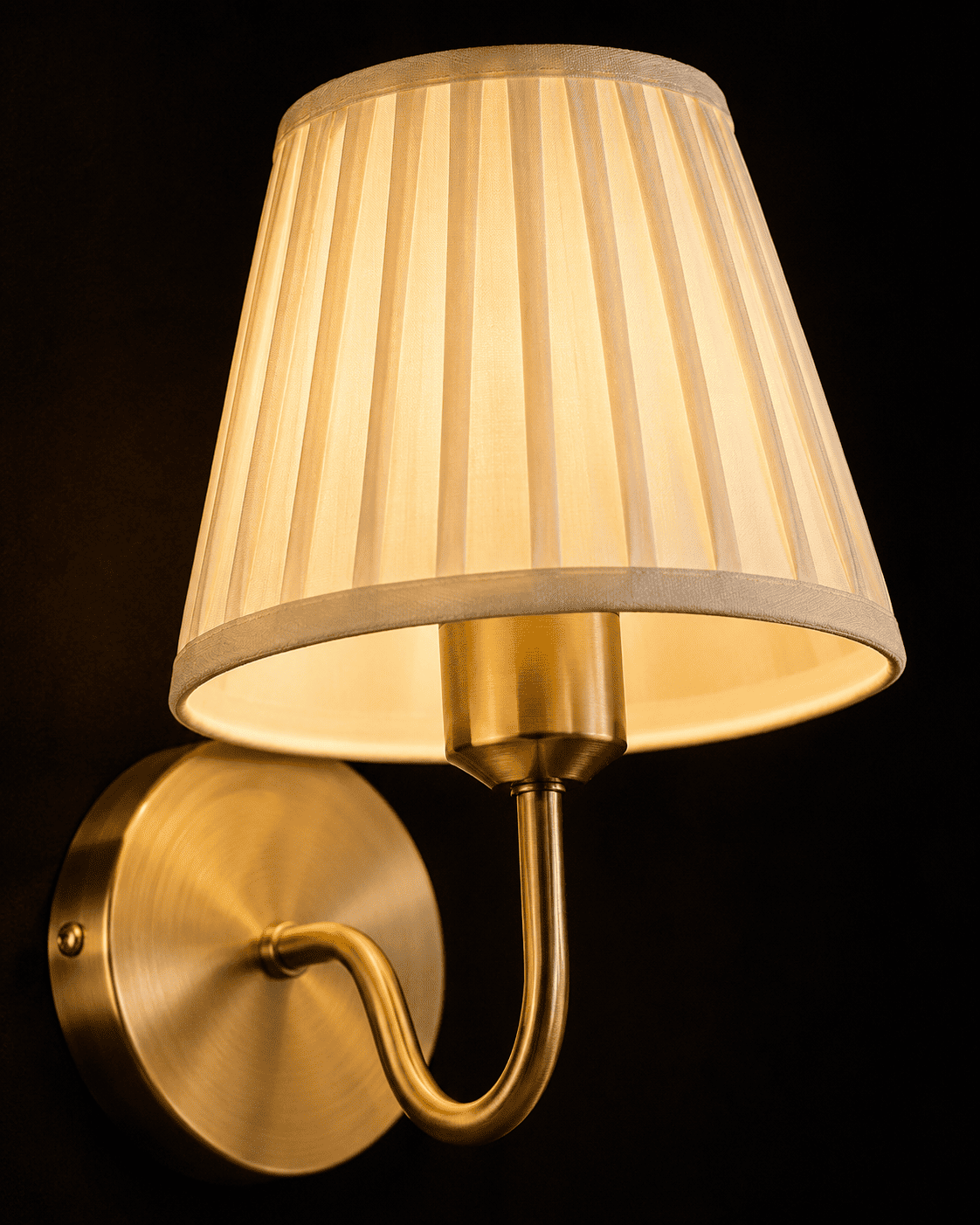 GildGlow cordless wall sconce in brushed gold